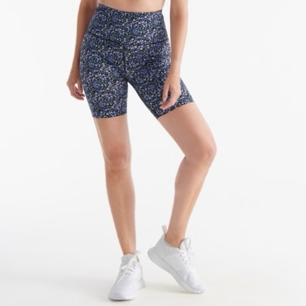 Knix Shorts Purple Floral Design